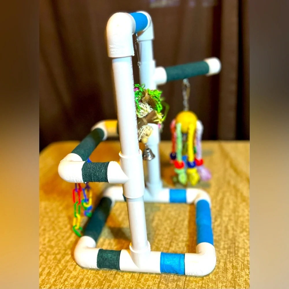 Handmade Bird Perch/Play gym